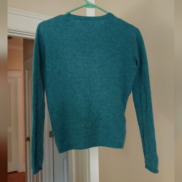 Ellen Tracy turquoise blue-green pullover Sweater size XS - Picture 2 of 10